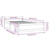 vidaXL Bedframe met lades wit 100x200 cm
