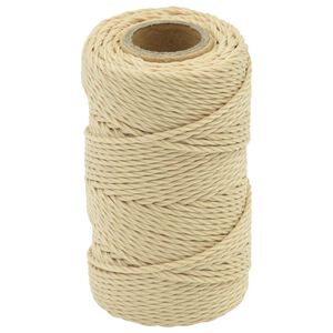 vidaXL Boottouw 2 mm 25 m Naturel