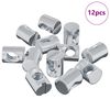 vidaXL Meubel barrelmoer 12 pcs Verzinkt M6 x 13 mm IJzer
