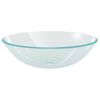 vidaXL Wasbak gehard glas 42 cm transparant