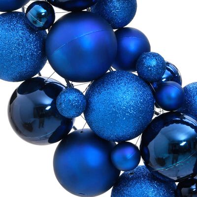 vidaXL Kerstkrans 45 cm polystyreen blauw