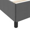 vidaXL Boxspringbed Donkergrijs 120 x 190 cm Stof