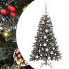 vidaXL Kunstkerstboom met 150 LED Groen 120 cm PVC en Plastic en Staal