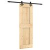 vidaXL Schuifdeur 70 x 210 cm Massief Grenenhout (Niet-Behandeld)