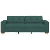 vidaXL | Loveseat | met kussen Donkergroen Stof
