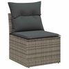 vidaXL Tuin Sofa Set met opslag met kussen 8 pcs Grijs poly rattan