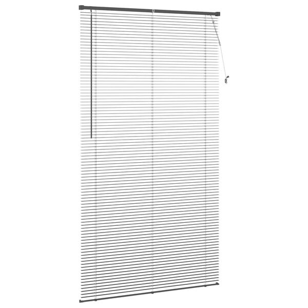 vidaXL Venetiaanse Blind Verstelbaar Zilvergrijs 213 x 110 cm PVC