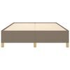 vidaXL Bedframe zonder matras stof taupe 140x190 cm