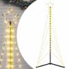 vidaXL LED-kerstboom 363 LEDs warm wit 182 cm