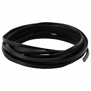 vidaXL Leren riem 1 Zwart 1000 x 0,4 cm Leer