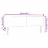 vidaXL Hoofdbord met hoofdeinde Lichtgroen Grijs 200 cm Nep Leer