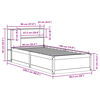 vidaXL Bedframe zonder matras massief grenenhout wit 90x190 cm