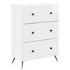 vidaXL Ladenkast Hoogglans Wit 66 x 34,5 x 90 cm Bewerkt hout