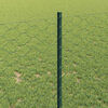 vidaXL Hek met Paal Groen 1 x 100 m Staal en PVC