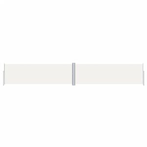 vidaXL Windscherm uittrekbaar 160x1000 cm cr&egrave;mekleurig