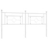 vidaXL Vervangend hoofdbord 180 cm metaal wit
