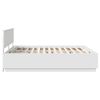 vidaXL Bedframe met LED-striplichten Wit 180 x 200 cm Bewerkt hout