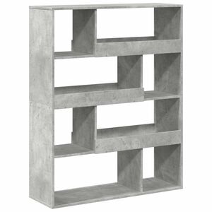 vidaXL Boekenkast 100x33x125,5 cm bewerkt hout betongrijs