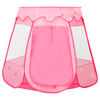 vidaXL Kinderspeeltent met 250 ballen 102x102x82 cm roze