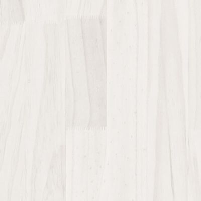 vidaXL Bedframe massief hout wit 135x190 cm