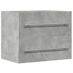 vidaXL Wastafelkast 60x38,5x48 cm spaanplaat betongrijs