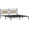 vidaXL Bedframe zonder matras hout sonoma eikenkleurig 183x203 cm
