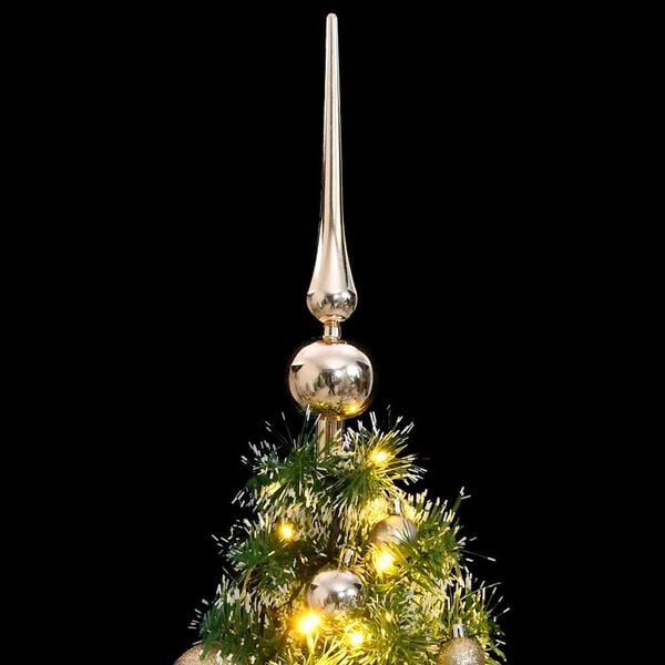 vidaXL Kunstkerstboom 150 LED's kerstballen en sneeuw 150 cm