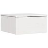 vidaXL Nachtkastje met lade Wit 37 x 35 x 18,5 cm Massief grenenhout