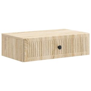 vidaXL Wandmontage Zijtafel 59 x 34,5 x 17 cm Bewerkt hout