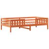 vidaXL Bedframe zonder matras massief grenenhout wasbruin 75x190 cm