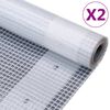 vidaXL Dekzeilen 2 st Leno 260 g/m&sup2; 3x10 m wit
