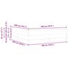 vidaXL Bedframe met matras Puur Wit 180 x 200 cm Stof