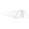 vidaXL Tuinkas met stalen frame 40 m&sup2; 20x2x2 m wit