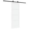 vidaXL Schuifdeur 73,5 x 198,5 cm Bewerkt hout Wit en zwart