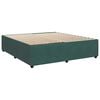 vidaXL Boxspring met matras fluweel donkergroen 200x200 cm