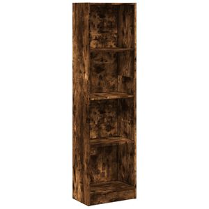 vidaXL Boekenkast 40x24x176 cm bewerkt hout gerookt eikenkleurig