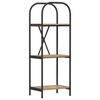 vidaXL Boekenkast 3-laags 40 x 30 x 109 cm Bewerkt hout Artisan Eiken