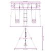 vidaXL Schommelset met schommels en ladder