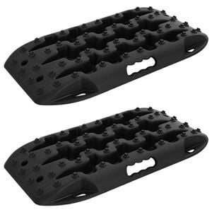 vidaXL Gripplaat 2 pcs Zwart 57,5x30,5x5,5 cm Versterkt nylon