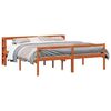 vidaXL Bedframe met plank met opslag 2 st Wasbruin Massief Vurenhout