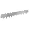 vidaXL Gazonrand 20 pcs 103 x 15 cm Staal Zilverkleurig