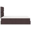 vidaXL Ottoman bed met matras 120x200cm stof donkerbruin