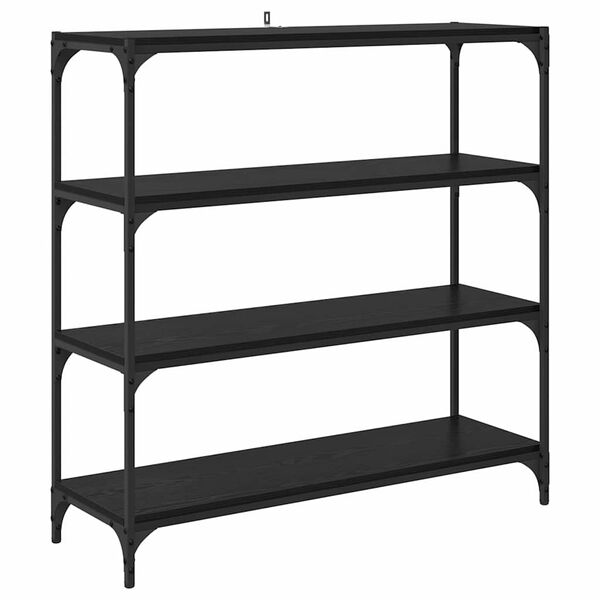 vidaXL Boekenkast Zwart Eiken 100 x 33 x 100 cm