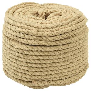 vidaXL Boottouw 8 mm 25 m Naturel