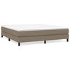 vidaXL Boxspring bed stof taupe 180x200 cm