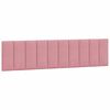 vidaXL Bed met matras "Hanko" fluweel roze 200x200 cm