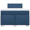 vidaXL Boxspring met matras stof blauw 120x190 cm