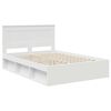 vidaXL Bedframe met hoofdeinde Wit 140 x 200 cm Massief grenenhout