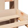 vidaXL Bed met boekenkast zonder matras massief grenenhout 180x200 cm