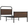 vidaXL Bedframe zonder matras bewerkt hout bruin eikenkleur 107x203 cm